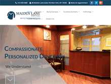 Tablet Screenshot of maidenlanedental.com